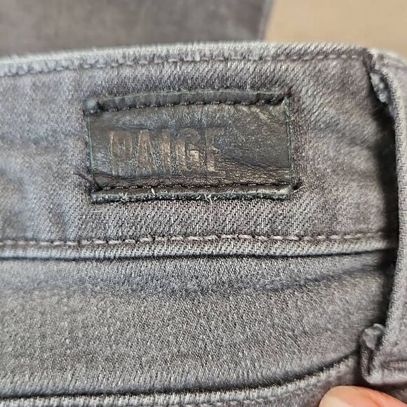 PAIGE Margot Ankle Black Denim Jeans - Picture 8 of 10